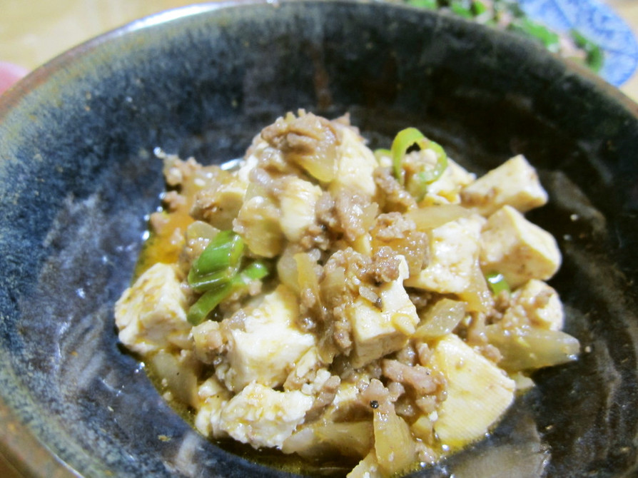 麻婆豆腐（甜麵醤とケチャップを使って）の画像
