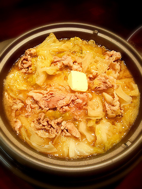 豚キャベツ×味噌バター鍋の画像