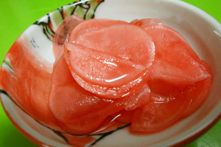 赤カブ酢漬け 菊花大輪 レシピ 作り方 By 辛味大好 クックパッド 簡単おいしいみんなのレシピが370万品