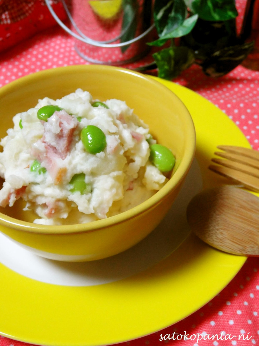 枝豆とベーコンのポテトサラダ♡の画像
