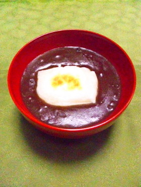 チョコっとコク旨〜優しい甘さのお汁粉♪