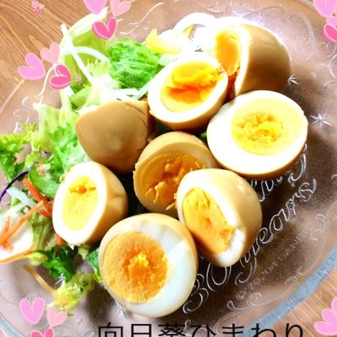 簡単☆煮卵 煮玉子風☆味付け酢卵  