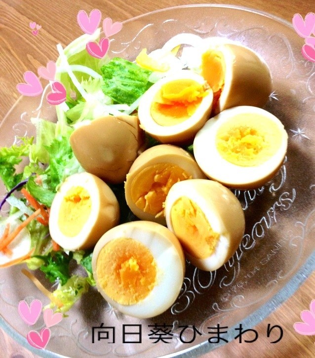 簡単☆煮卵 煮玉子風☆味付け酢卵  の画像