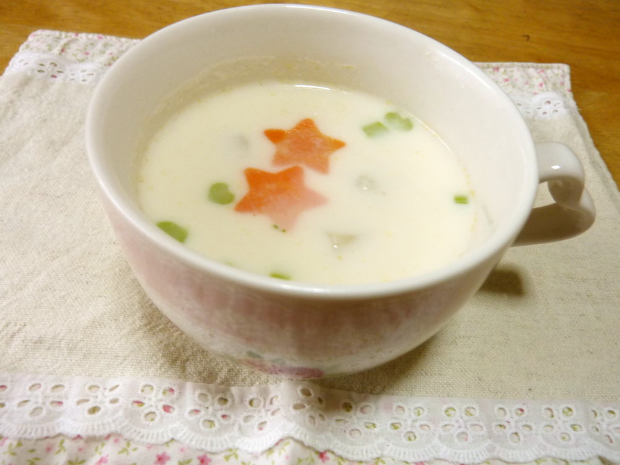 カブのホットミルクなスープの画像