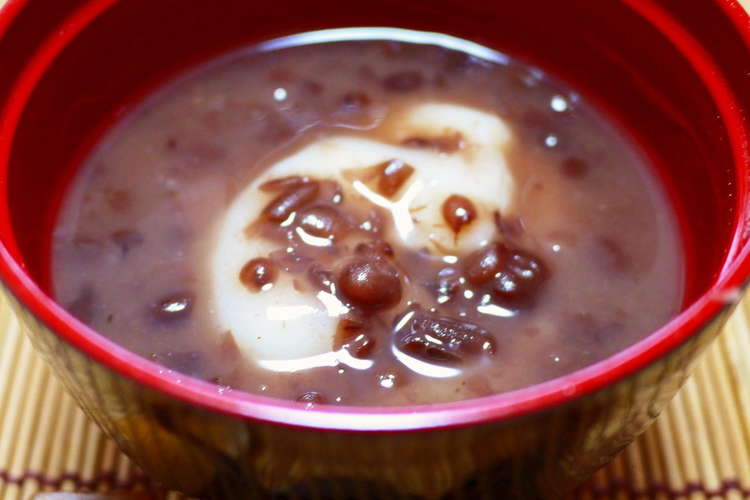 粒あんと餅で お正月にレンジでおぜんざい レシピ 作り方 By ほっこり の クックパッド 簡単おいしいみんなのレシピが376万品