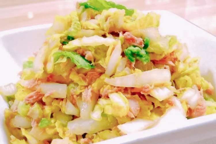 簡単 白菜とツナのめんつゆ胡麻サラダ レシピ 作り方 By Santababy クックパッド