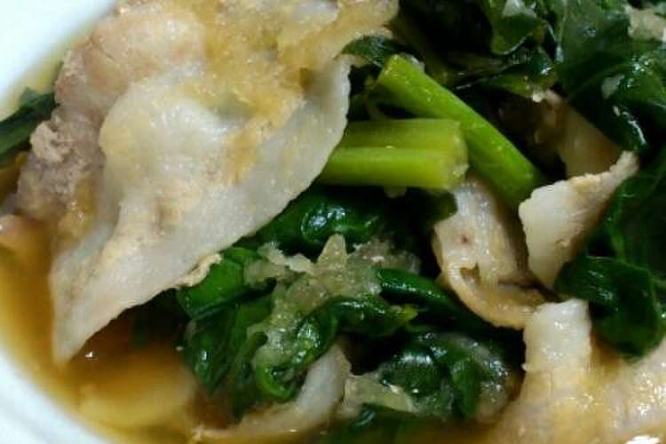 さっぱり ほうれん草と豚ばら肉のみぞれ煮 レシピ 作り方 By ａｎｎａ クックパッド 簡単おいしいみんなのレシピが357万品