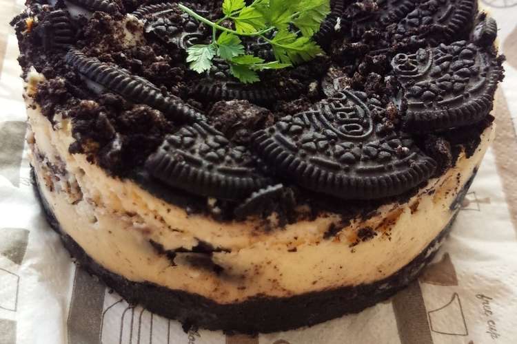 たっぷりオレオのベイクドチーズケーキ レシピ 作り方 By Muguet クックパッド 簡単おいしいみんなのレシピが366万品