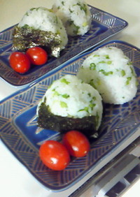 子供と作った！聖護院カブの菜飯おにぎり