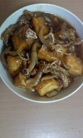 厚揚げと豚肉のとろとろ煮
