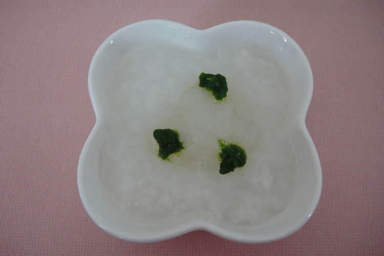 離乳食初期 大根とかぶのお粥 レシピ 作り方 By ｙｕｋｉ０６１１ クックパッド 簡単おいしいみんなのレシピが360万品