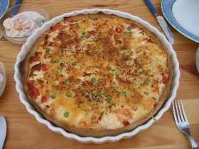 鮭とトマトキッシュ【ドイツ料理】