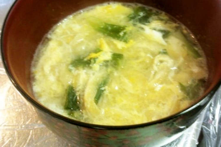 簡単 長ネギと油揚げの卵とじ汁物 レシピ 作り方 By Meff クックパッド 簡単おいしいみんなのレシピが354万品