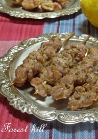 ラム肉の串焼き クミン風味