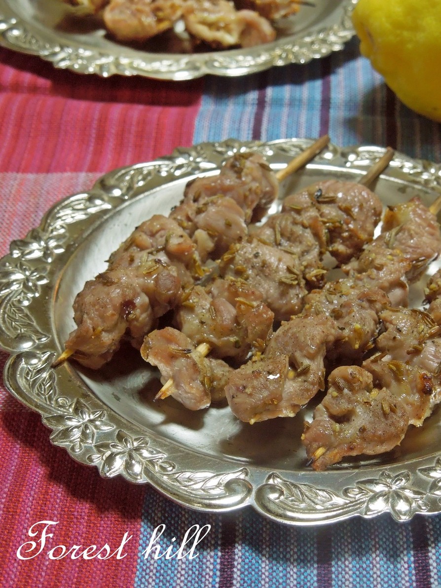 ラム肉の串焼き クミン風味の画像
