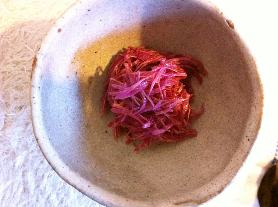 モッテノホカ菊の甘酢漬けの画像