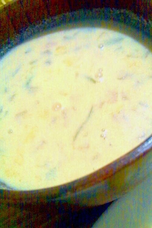 豆乳味噌スープの画像