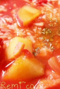 サーモンポテトのトマトスープ