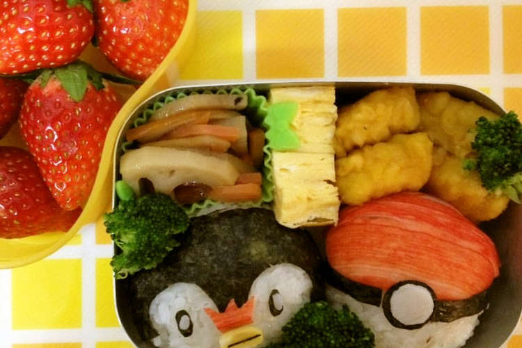 年長さんのお弁当 ポケモン ポッチャマ レシピ 作り方 By Daisukemom クックパッド