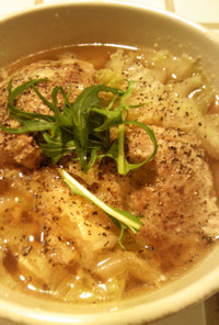 肉団子と白菜のスープ煮