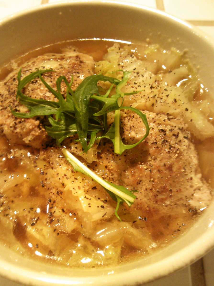 肉団子と白菜のスープ煮の画像