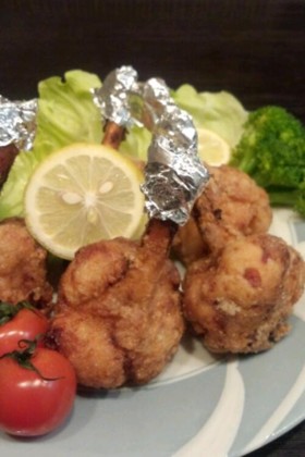*塩麹唐揚げ*チューリップ形