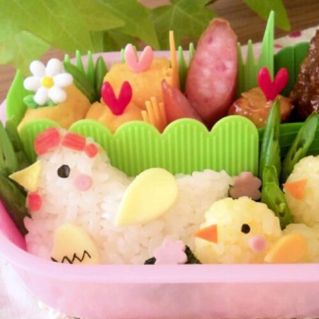 キャラ弁 にわとり ひよこちゃん弁当 レシピ 作り方 By むらかみなつこ クックパッド 簡単おいしいみんなのレシピが353万品
