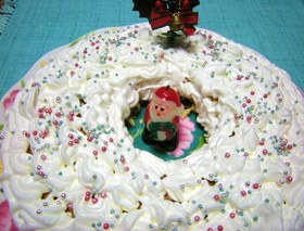 子どもと一緒に作ろう❤簡単リースケーキ❤