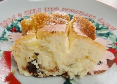 バンホーテンピュアココアでチーズケーキの写真