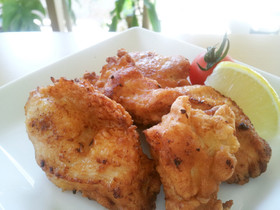 **塩麹で簡単とりむね肉のから揚げ**