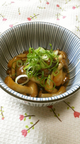 キノコの甘ポン酢炒め