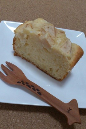 卵1個でアップルパウンドケーキ