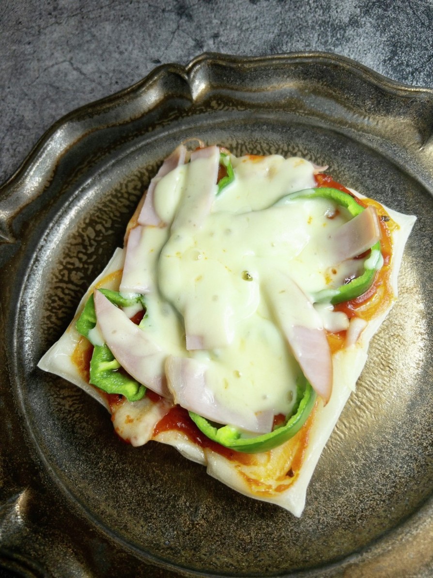 フライパンde餅ピザの画像