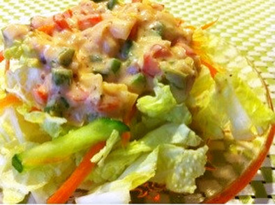 野菜を食べる！白菜コブサラダの写真