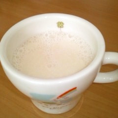 豆乳でカルピス味ホットドリンク