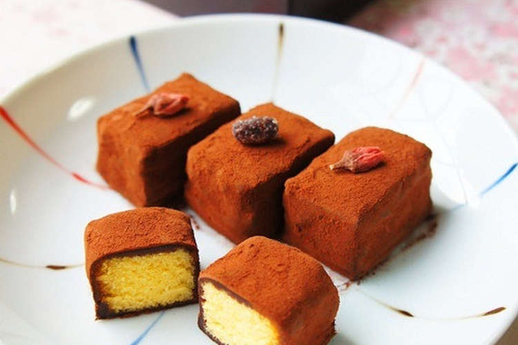 ココア小豆香る 和風レミントンケーキ レシピ 作り方 By カルン クックパッド
