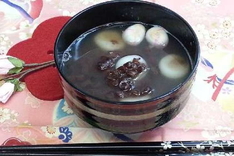 犬おやつ 白玉ぜんざい レシピ 作り方 By ちょこたんママ クックパッド
