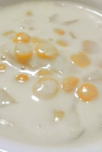 えんどう豆で作るビーンズクリームスープ