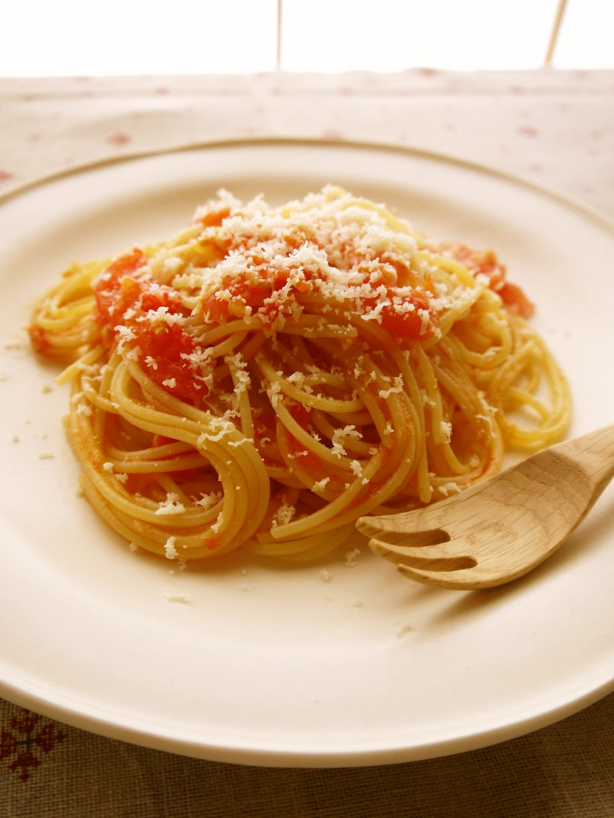 【定番】トマトとパルミジャーノのパスタの画像