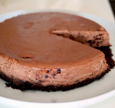 ほんとに簡単。濃厚な生チョコチーズケーキの写真