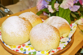 コストコ豆乳で♪りんごクリームチーズパン