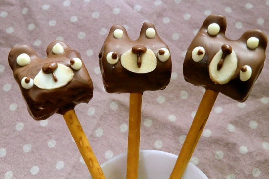 チョコマシュマロ☆かじりクマさん