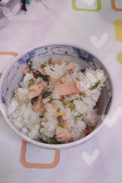 ♡土鍋で炊く塩麹鮭ご飯♡の画像