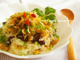レンジで3分!中華風豆リゾット