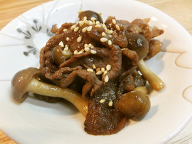 お弁当に☆牛肉とシメジのしぐれ煮