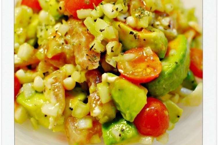 切って和えるだけワカモレ風おつまみサラダ レシピ 作り方 By Aya Cook クックパッド 簡単おいしいみんなのレシピが376万品