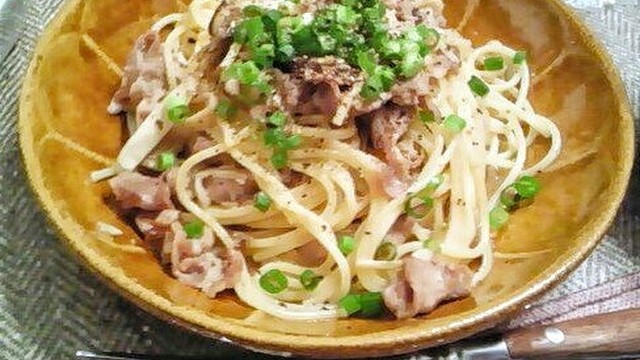 男子にも 豚肉ときのこの柚子胡椒パスタ レシピ 作り方 By Tae クックパッド 簡単おいしいみんなのレシピが350万品