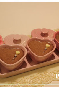 バレンタイン　リコッタとチョコのデザート