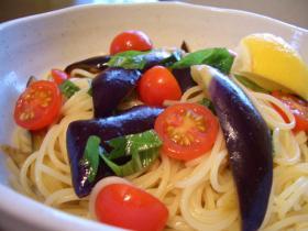 夏野菜の冷製カッペリーニ　～和風バージョン～の画像