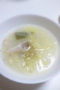 身体ポカポカ☆胸肉と白菜のトロトロスープ